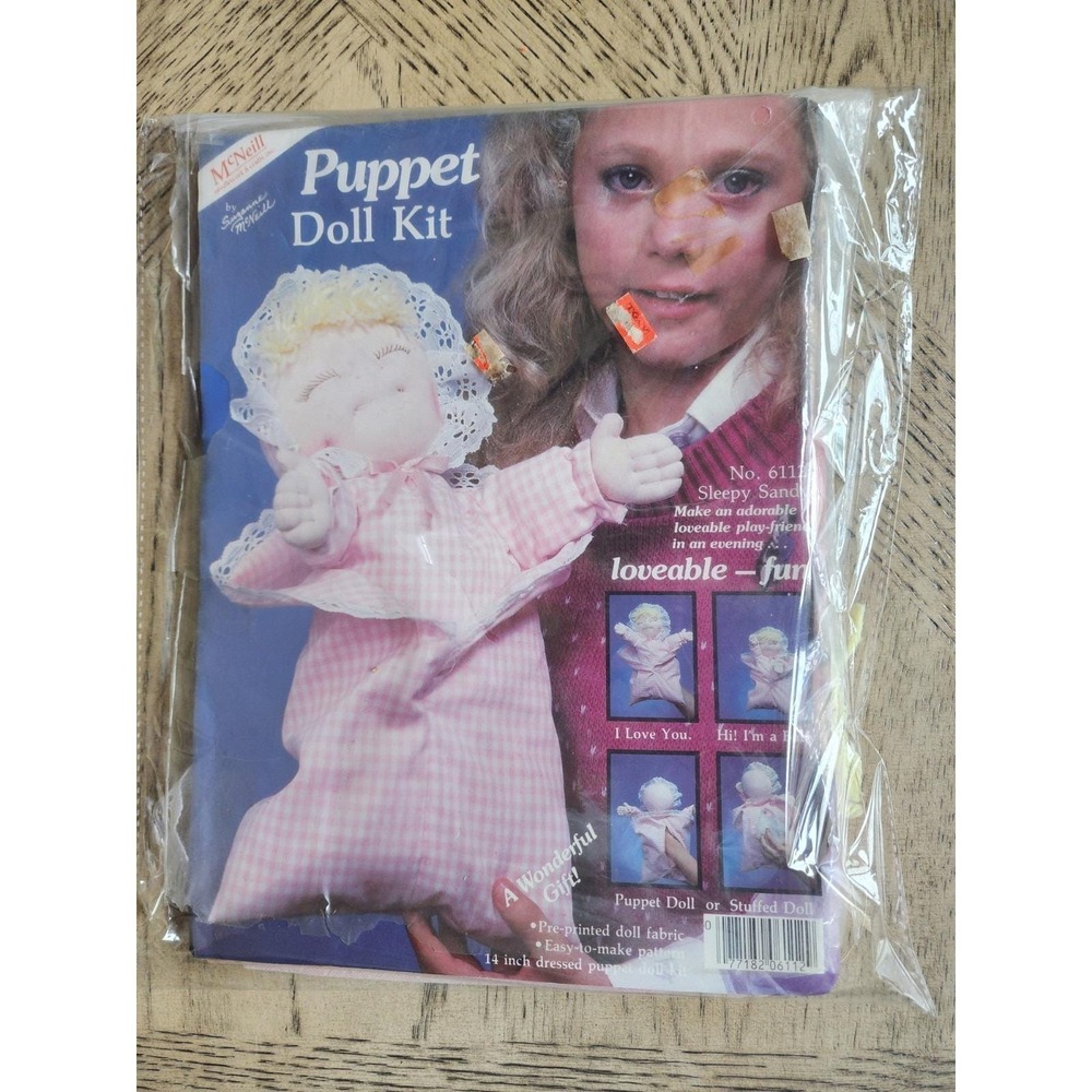 McNeill Sleepy Sandy 14" Puppet Doll Kit #6112 Vintage 1984 NOS New Doll
